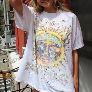 Urban outfitters, oversize white tee- price: $15, size:small- medium